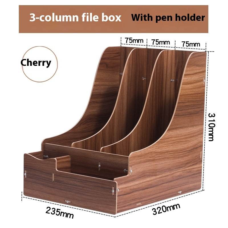 Minimalist Wooden Desk Organizer Office Table Organizer - Velora