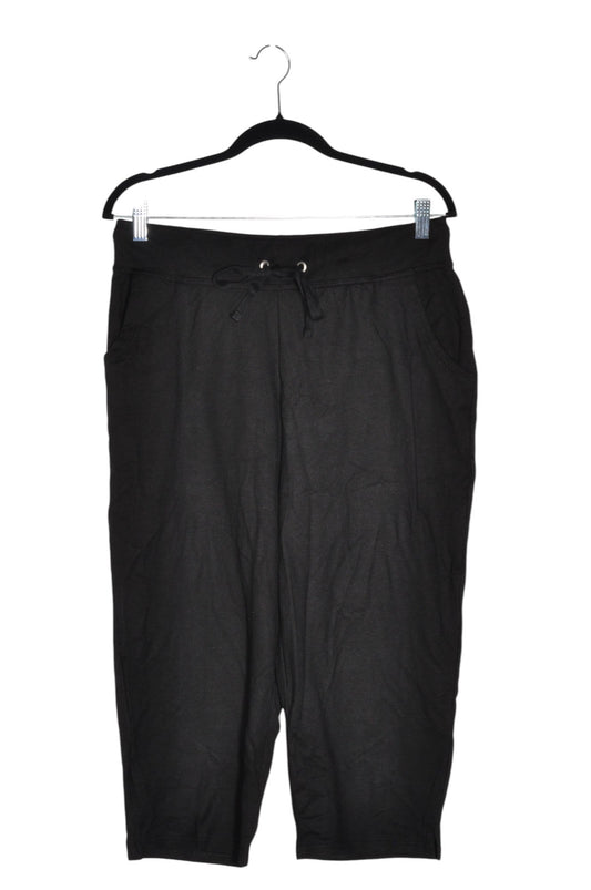 HANES Men Capri Pants Regular fit in Black - 1X - Velora