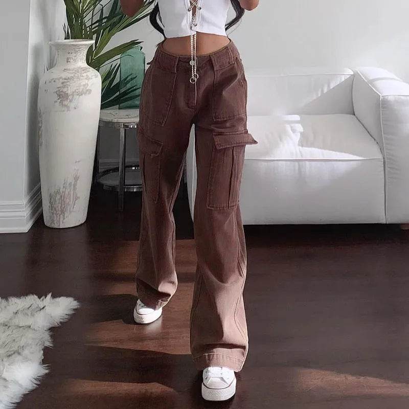 Women Streetwear Fashion Oversize Trouser Cargo Harajuku Sweatpants Iamhotty - Velora
