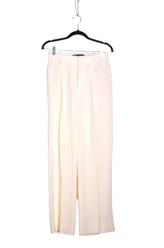 ZARA Women Work Pants Regular fit in White - XS Koop