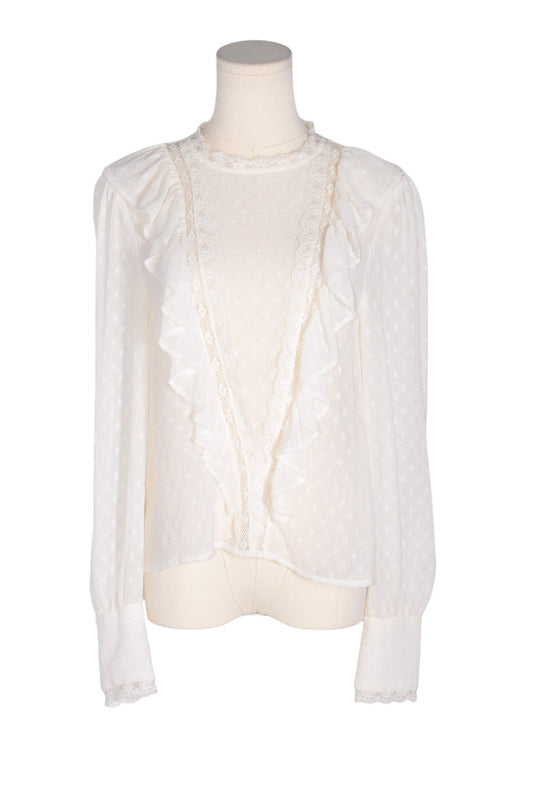 ZARA Women Blouses Regular fit in White - XS - Velora