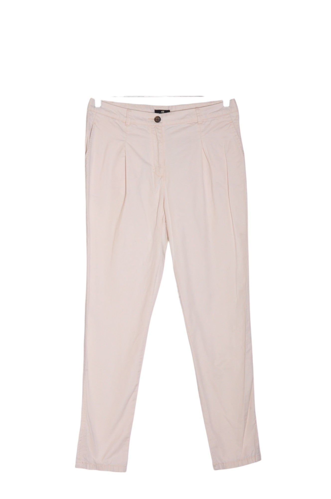 H&M Women Trousers Regular fit in Beige - 8 - Velora
