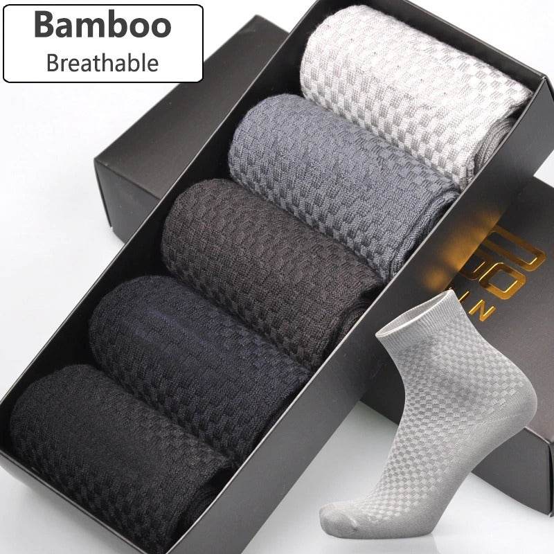 Socks men's new bamboo fiber men's business socks