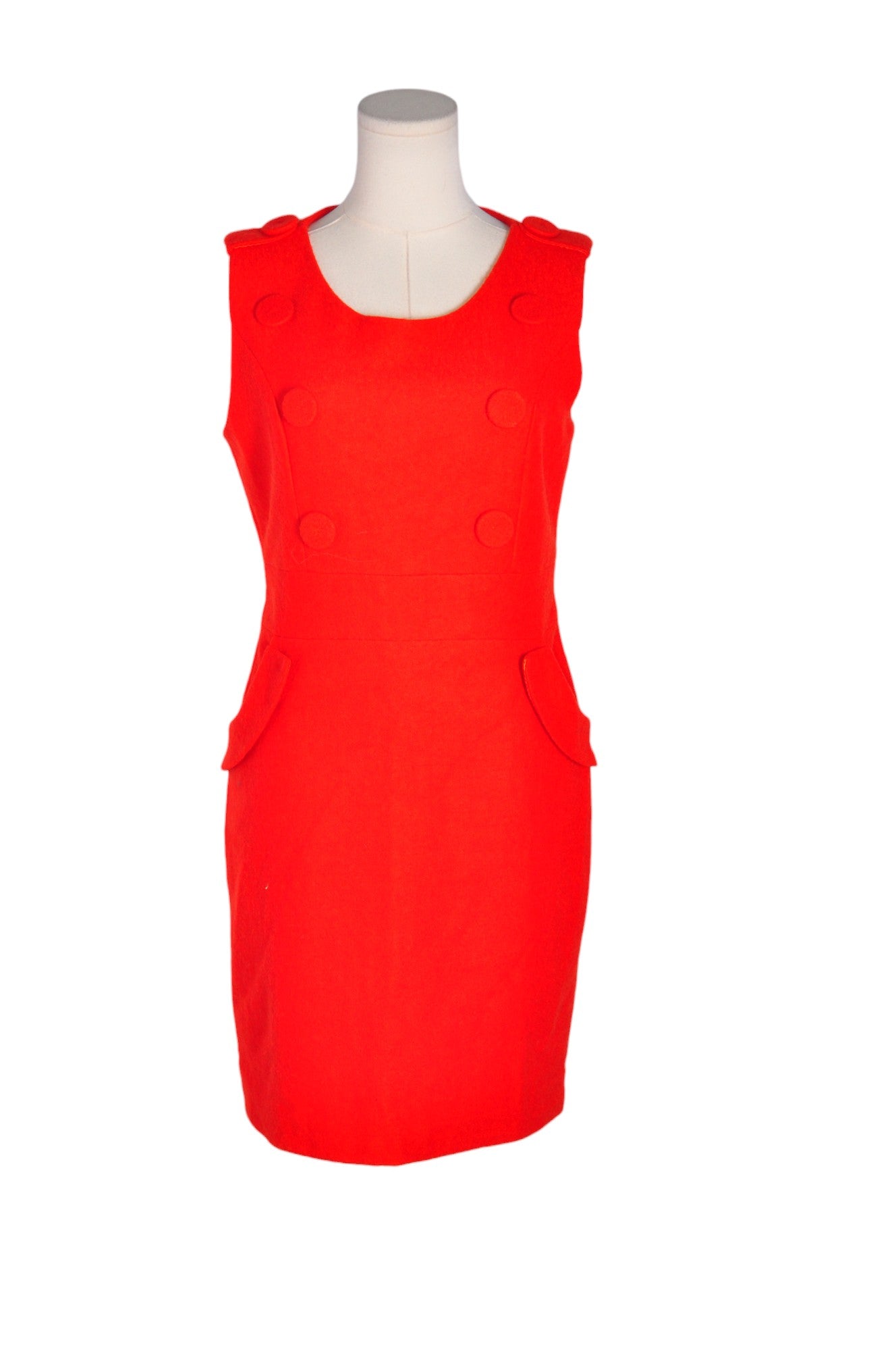 UNBRANDED Women Sheath Dresses Regular fit in Red - S - Velora