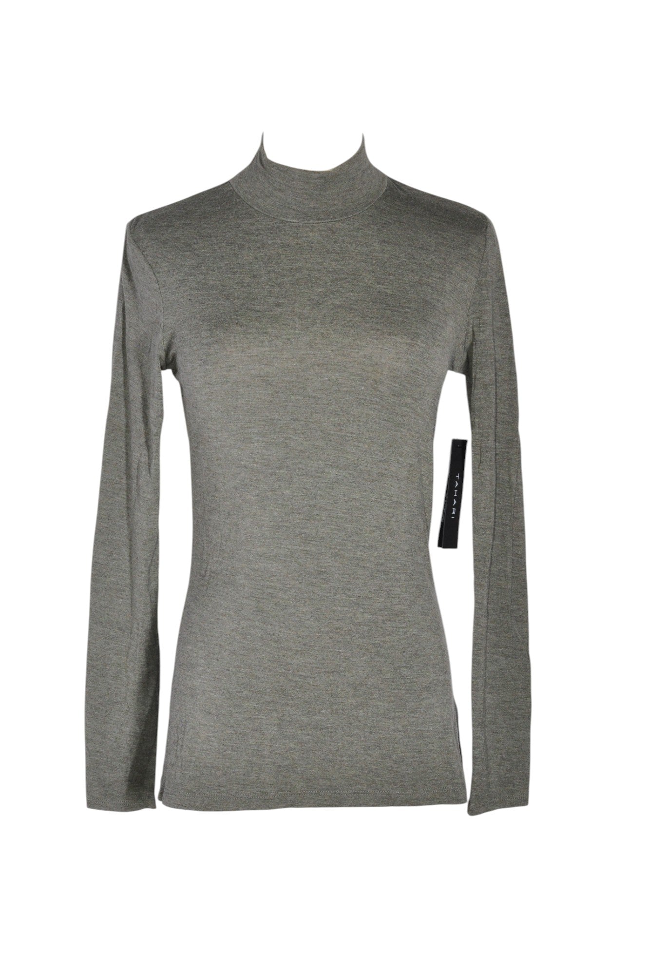 TAHARI Women Turtleneck Tops Regular fit in Gray - XS - Velora