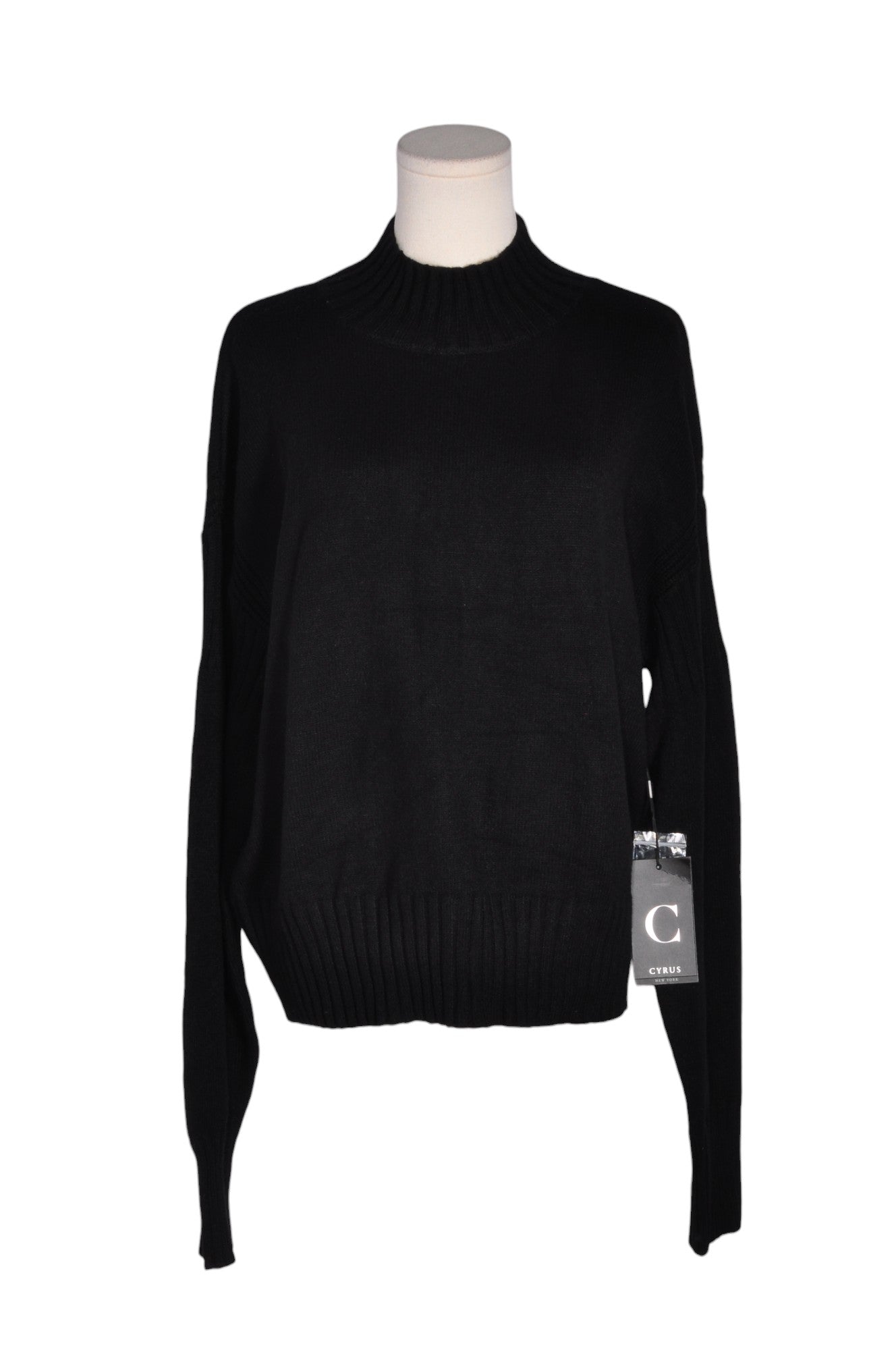 CYRUS Women Knit Tops Regular fit in Black - L - Velora