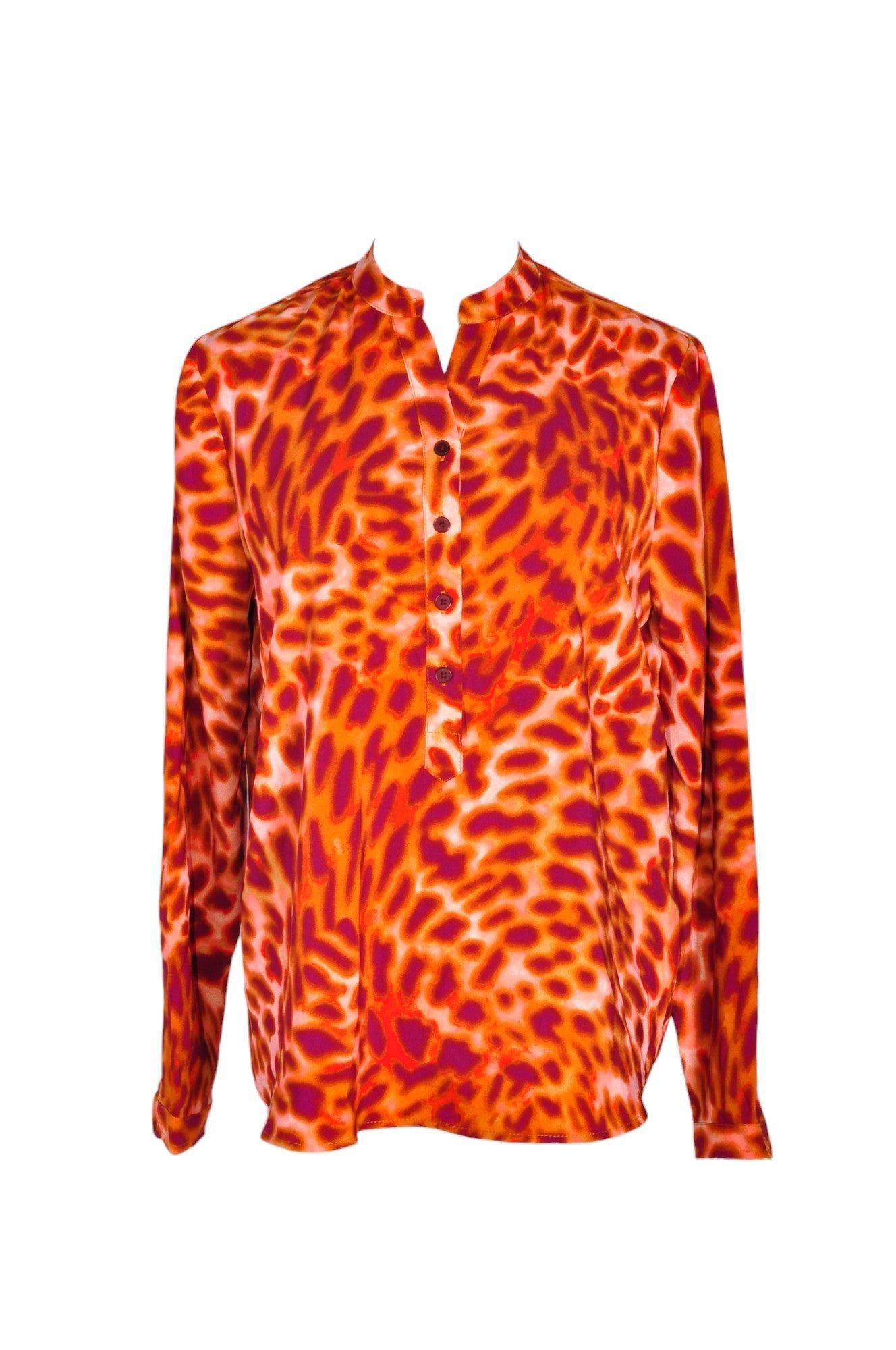 MAISON D'AMÉLIE Women Button Down Tops Regular fit in Orange - XS - Velora