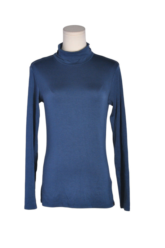 UNIQLO Women Turtleneck Tops Regular fit in Blue - M - Velora