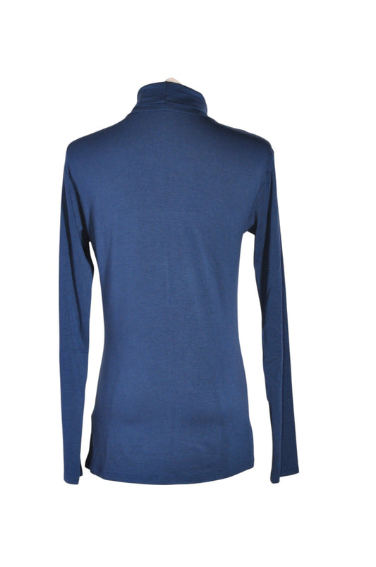 UNIQLO Women Turtleneck Tops Regular fit in Blue - M - Velora