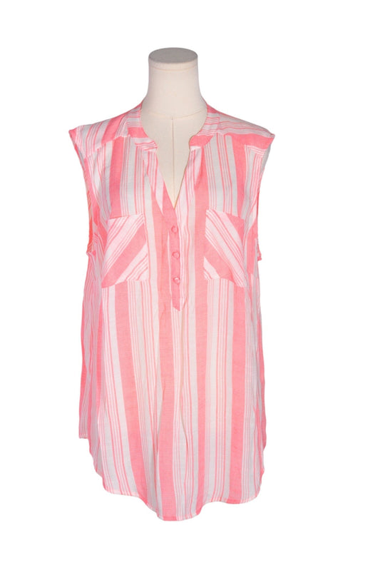 TORRID Women Button Down Tops Regular fit in Pink - 1X - Velora