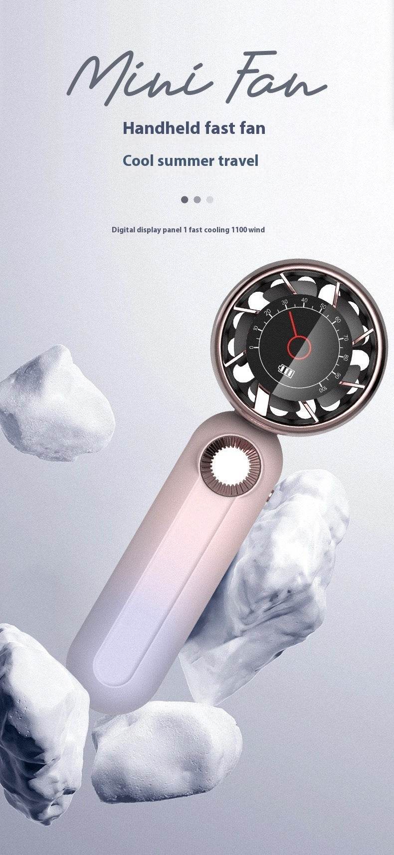 Continuously Variable Transmission Multi-gear Dial Handheld Fan - Velora