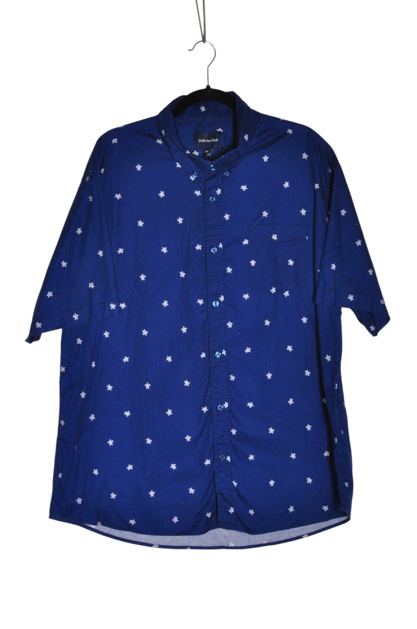 JACHS NEW YORK Men Button Down Tops Regular fit in Blue - XXL - Velora