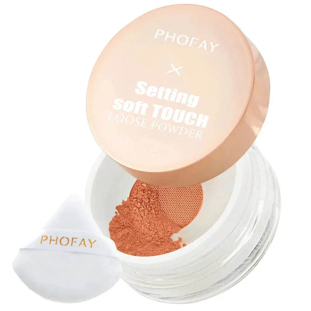 PHOFAY Soft Touch Loose Setting Powder Smooth Long Lasting Makeup - Velora