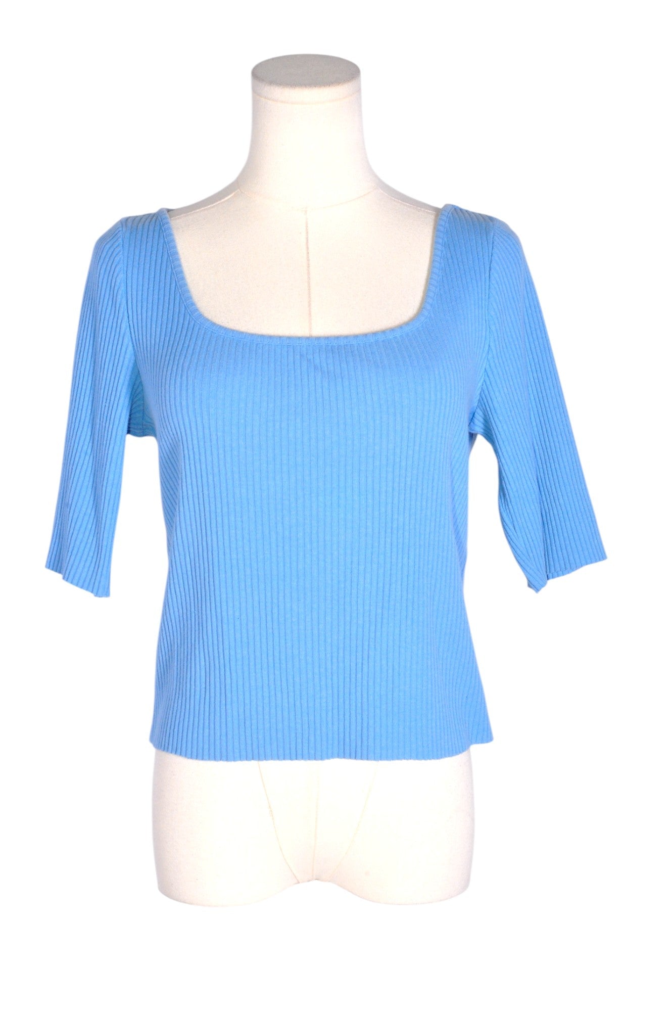 H&M Women Knit Tops Regular fit in Blue - L - Velora