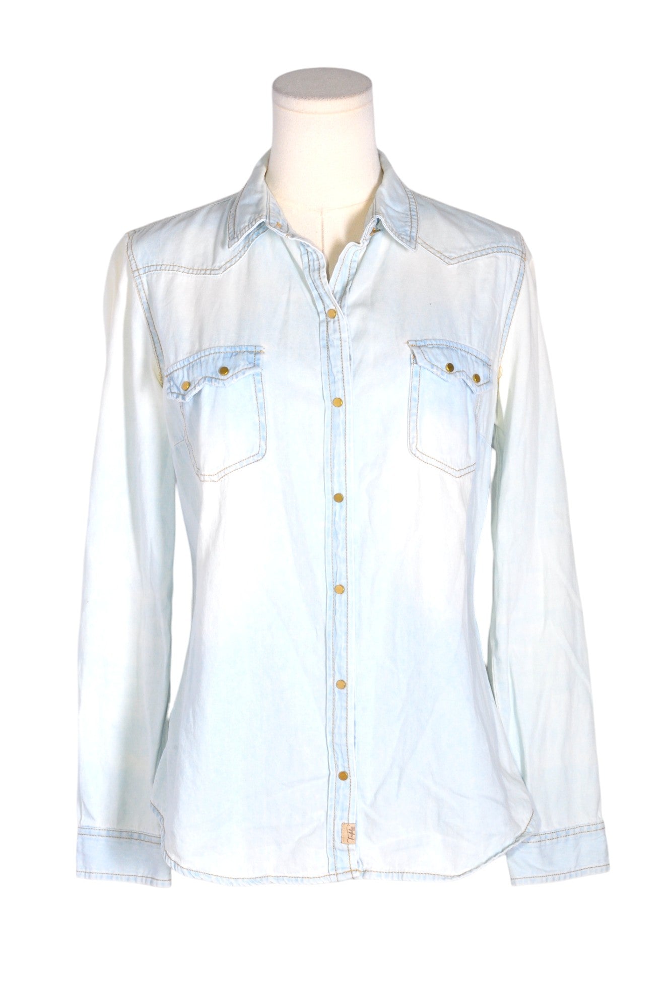 ZARA Women Denim Tops Regular fit in Blue - M - Velora
