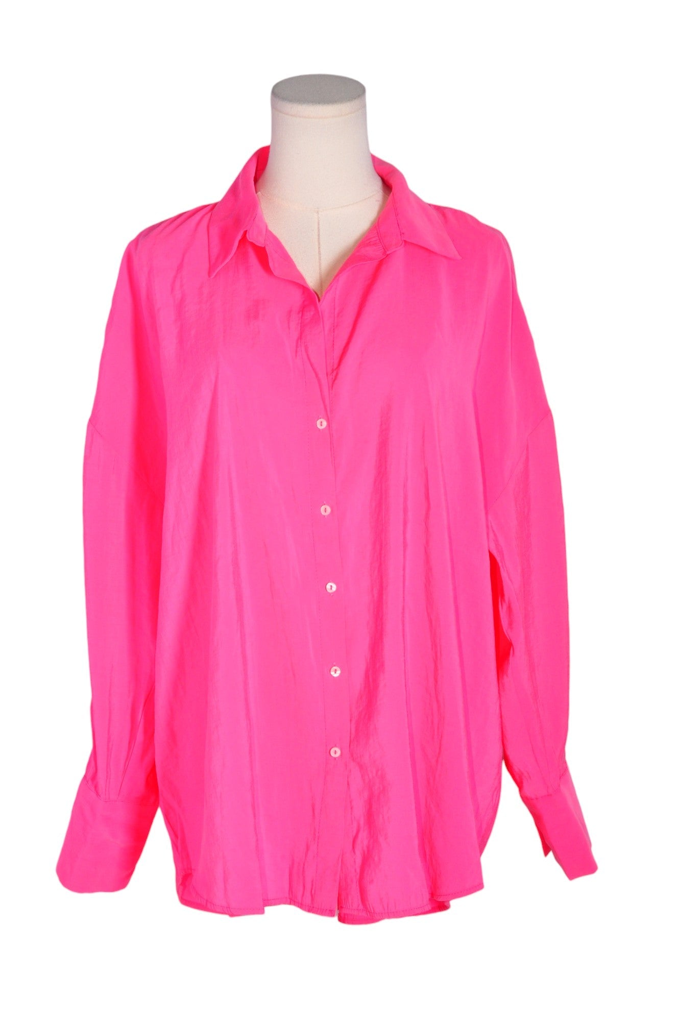 ONLY Women Button Down Tops Regular fit in Pink - L - Velora