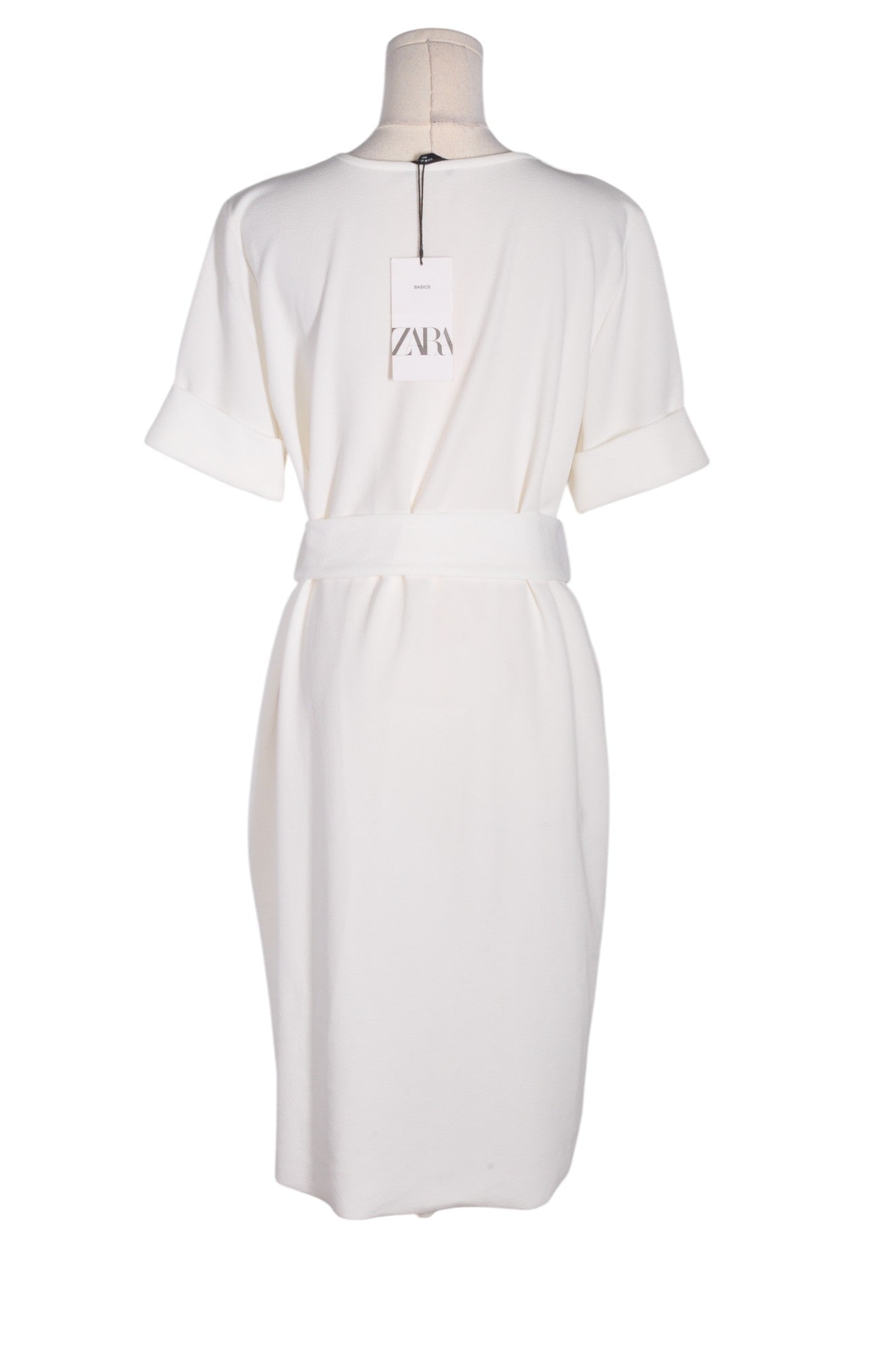 ZARA Women Wrap Dresses Regular fit in White - M - Velora
