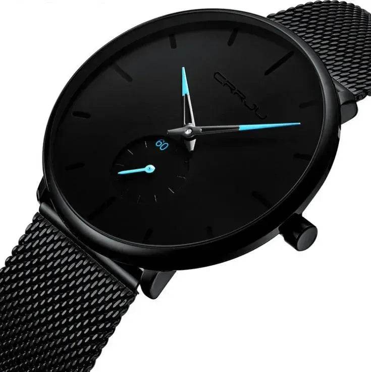 Simple ultra-thin watch round mesh belt watch - Velora