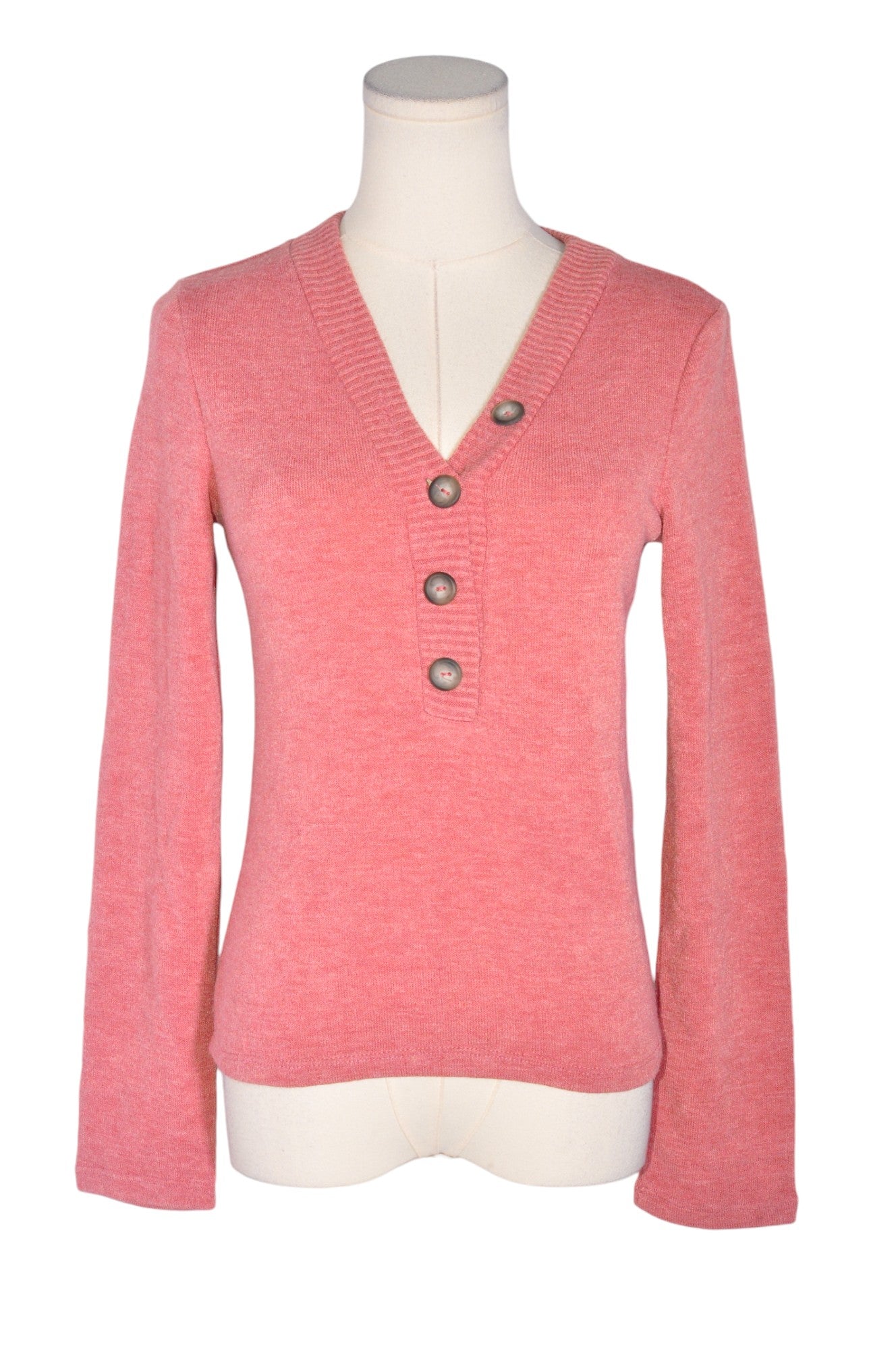 ZARA Women Knit Tops Regular fit in Pink - S - Velora