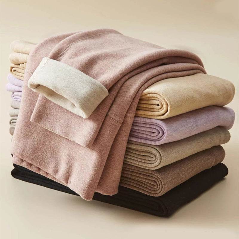 Winter Warm Leggings Cashmere Plus Velvet Tight Pants Fashion High Waist Slim Fit Trousers For Women Clothing - Velora