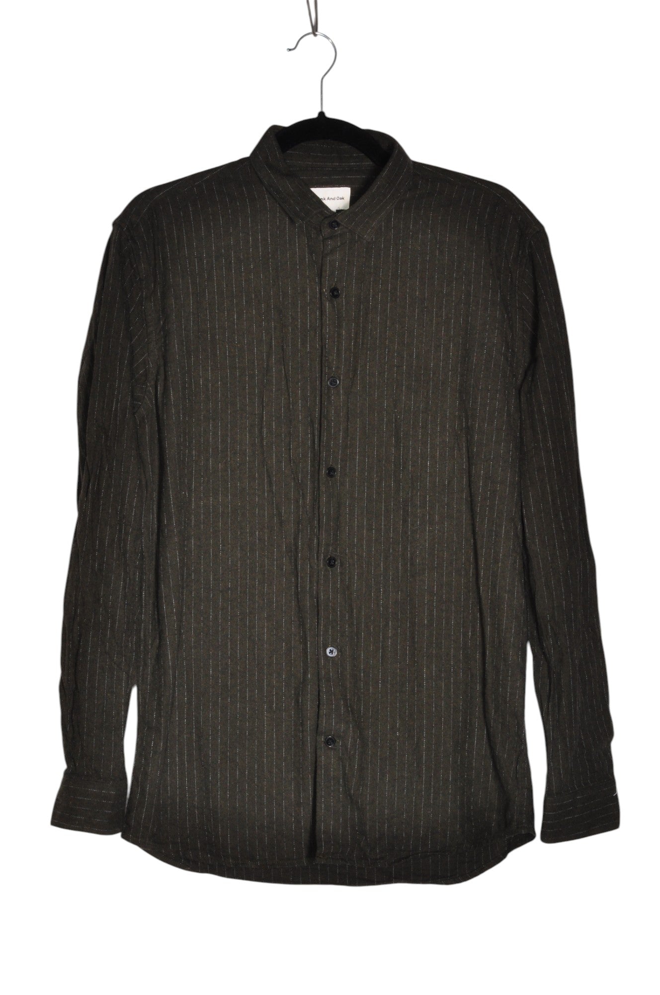 FRANK & OAK Men Button Down Tops Regular fit in Green - S Koop