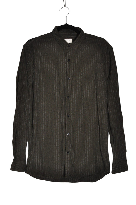 FRANK & OAK Men Button Down Tops Regular fit in Green - S Koop