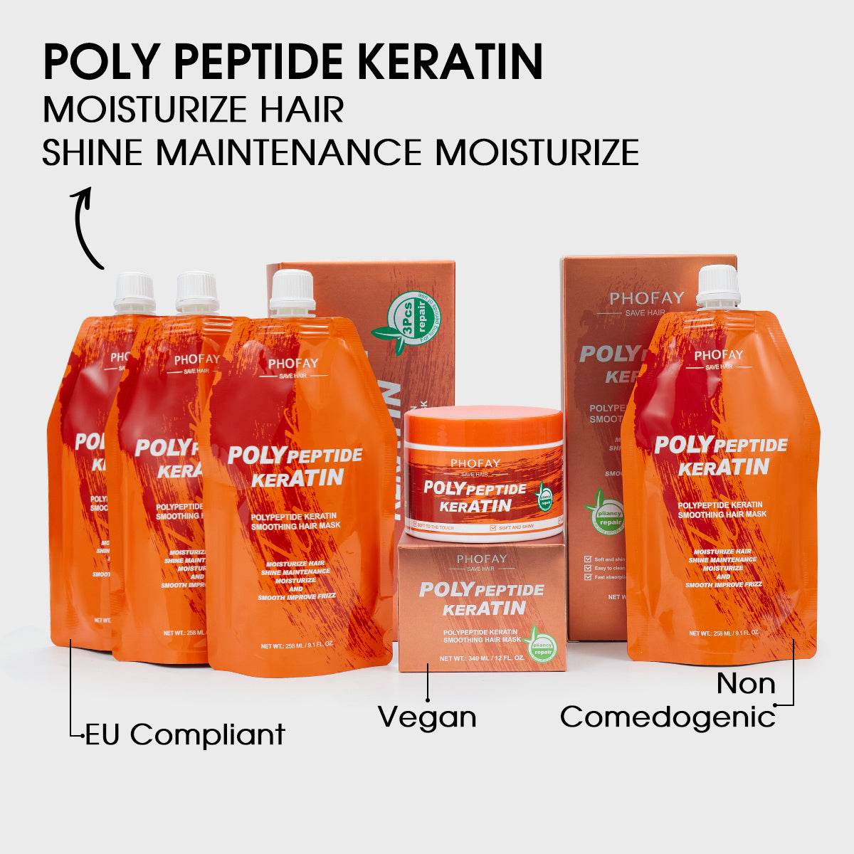 PHOFAY POLY KERATIN BURNT HAIR RESTORATION CREAM - Velora