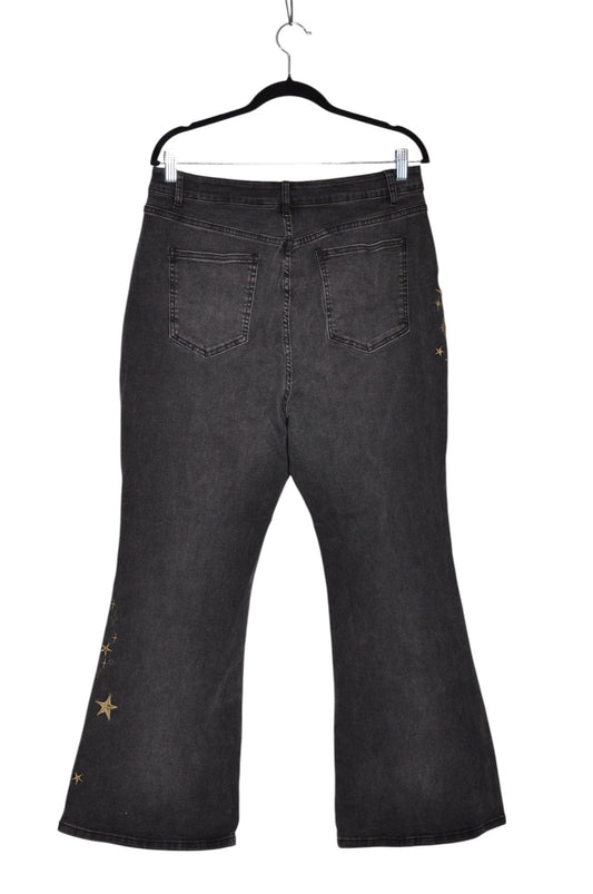 CIDER Women Flared Jeans Regular fit in Black - XL Koop