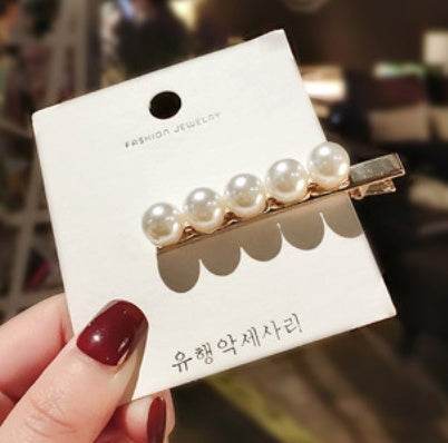 Elegant Pearl Bling Hair Clip - Velora