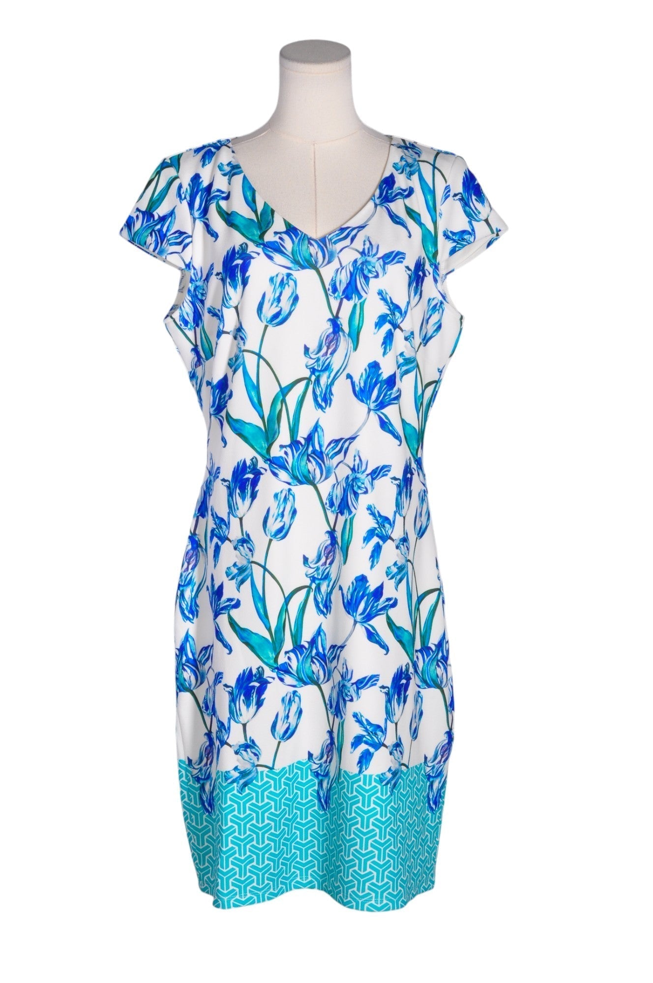 SMASHED LEMON Women Midi Dresses Regular fit in Blue - 14 Koop