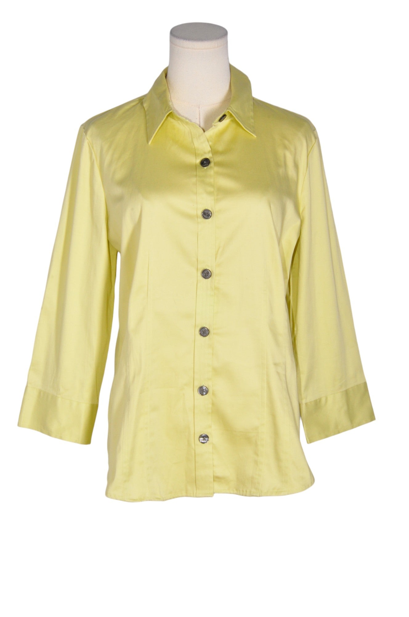 VAN HEUSEN Women Button Down Tops Regular fit in Yellow - M Koop