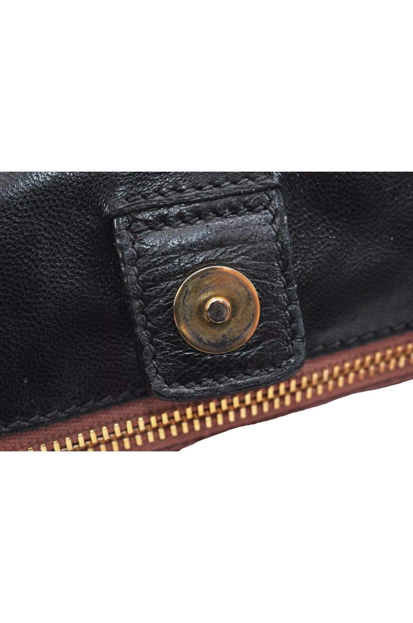 PRADA Tessuto Fiocco Ribbon Nylon Leather Hand Tote Bag Black 7620K - Velora