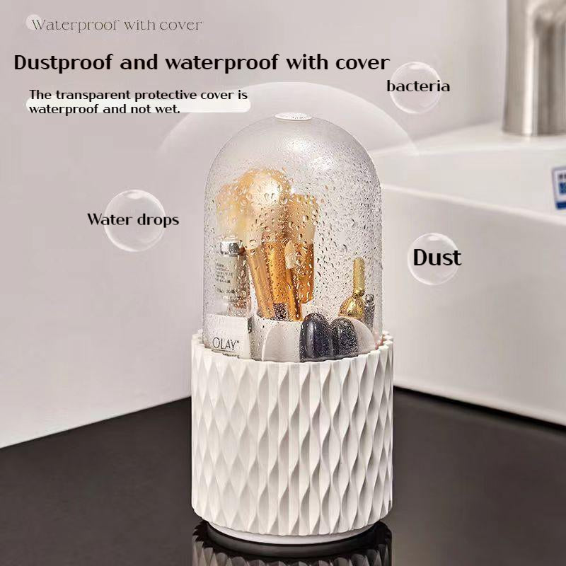 360 Rotating Large Capacity Transparent Makeup Brush https://like2b-uy