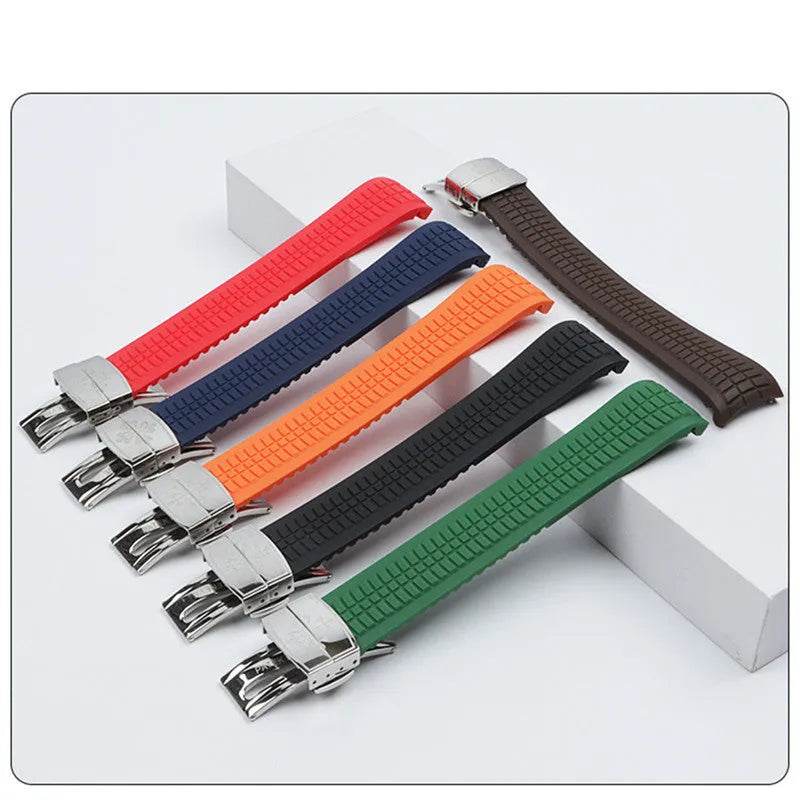Rubber Watch Strap Baida ''silicone Strap 21mm Folding Buckle - Velora