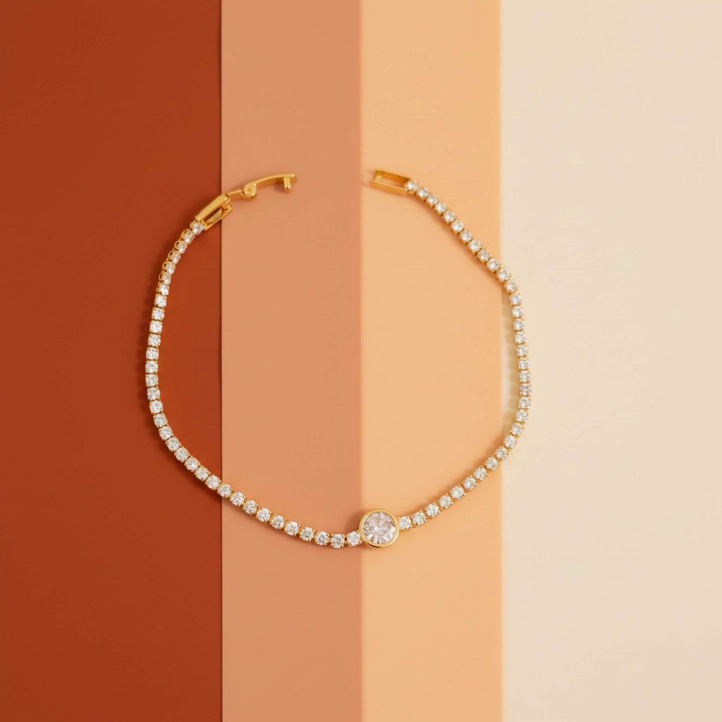 Eternal Spark Tennis Bracelet | Luxury 18K Gold-Plated CZ Bracelet