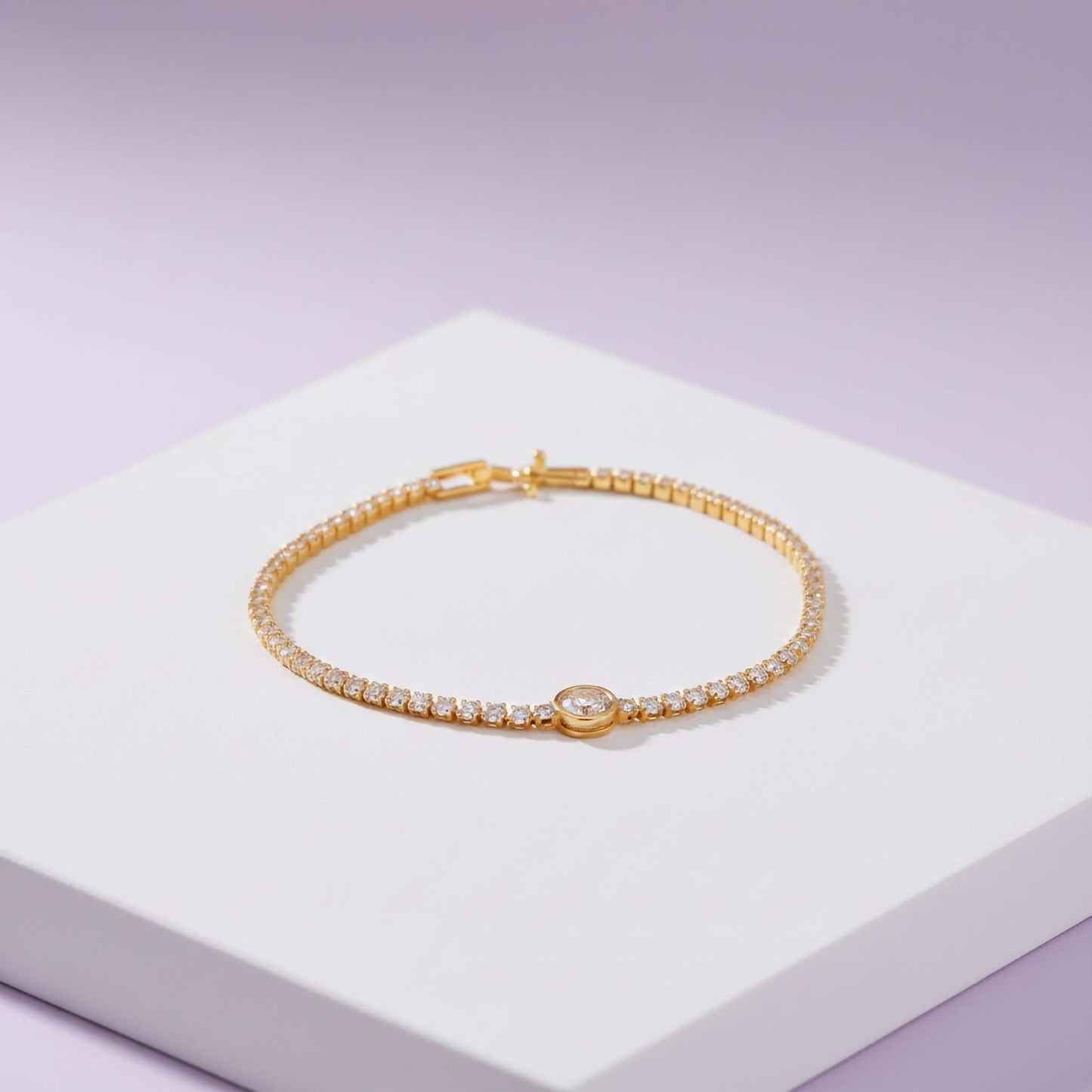 Eternal Spark Tennis Bracelet | Luxury 18K Gold-Plated CZ Bracelet
