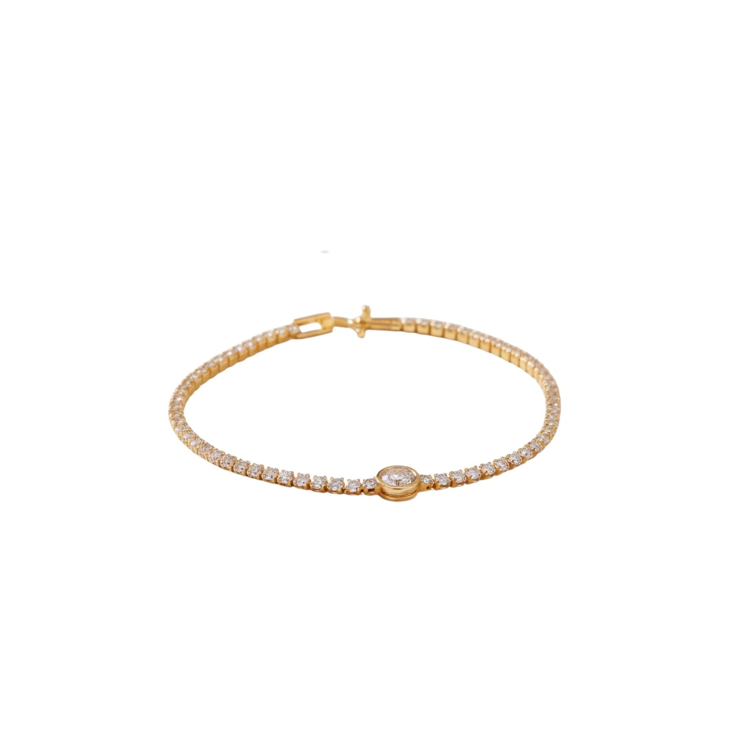 Eternal Spark Tennis Bracelet | Luxury 18K Gold-Plated CZ Bracelet