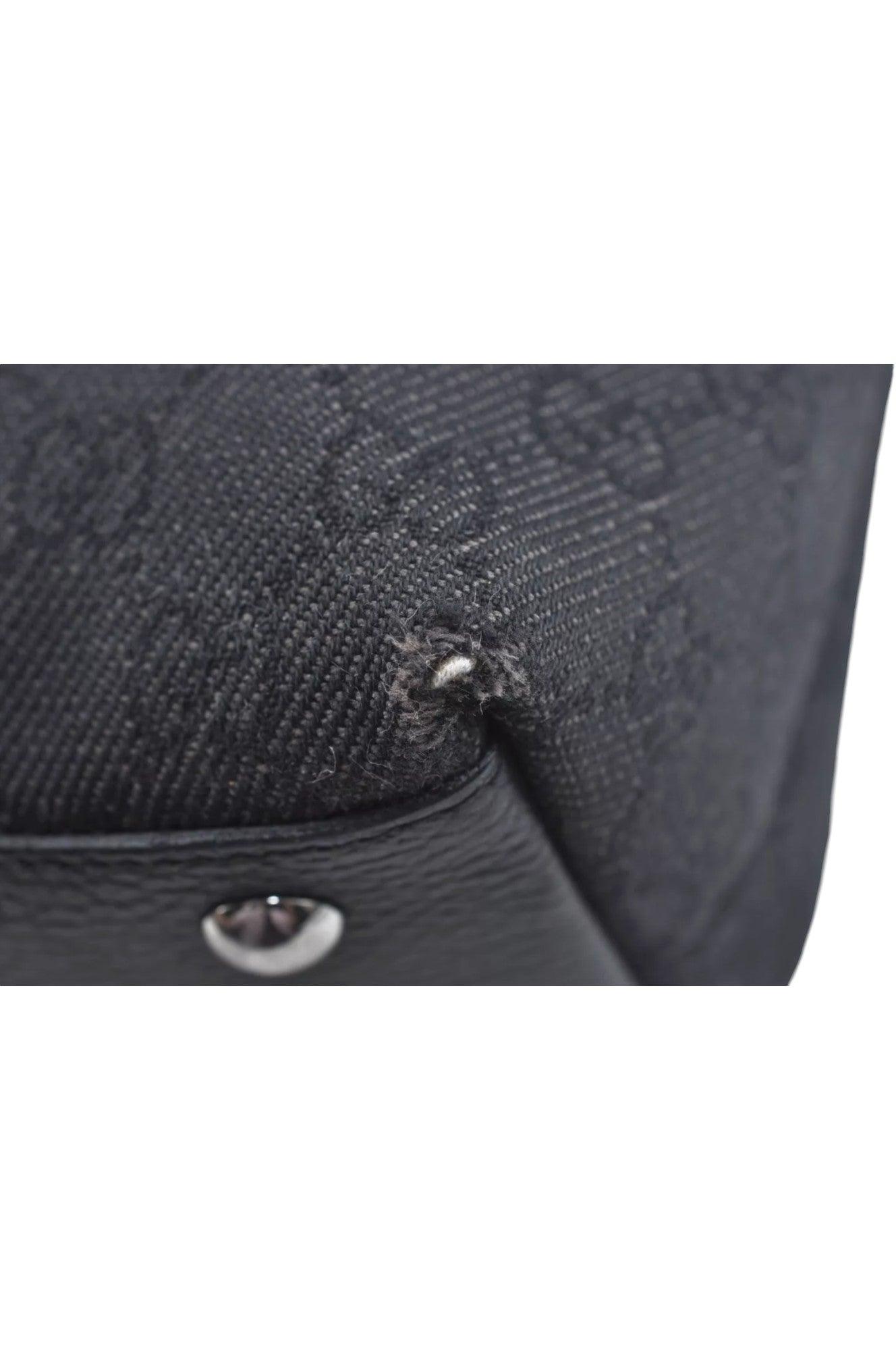 GUCCI Abbey Shoulder Tote Bag GG Canvas Leather 268640 Black L0797 - Velora