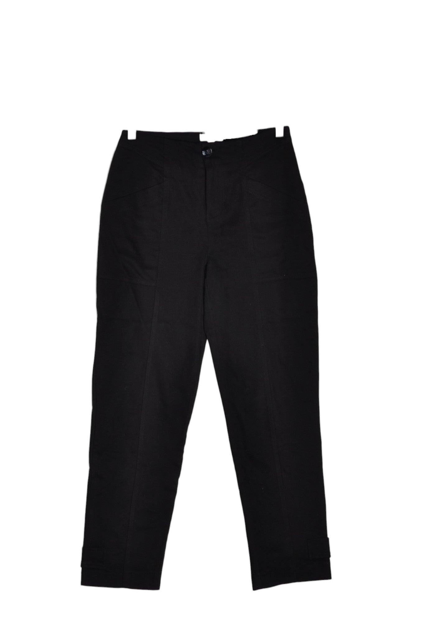 LIVOM Women Cargo Pants Regular fit in Black - 4 - Velora