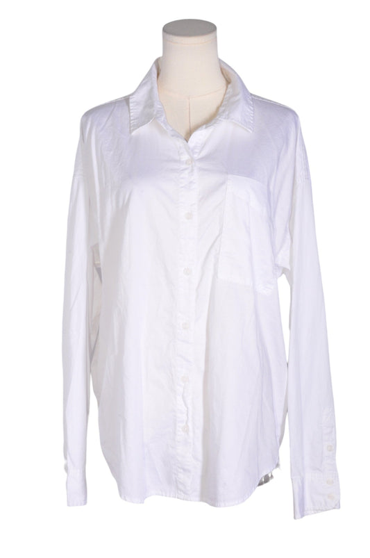 AMERICAN EAGLE Women Button Down Tops Regular fit in White - L Koop