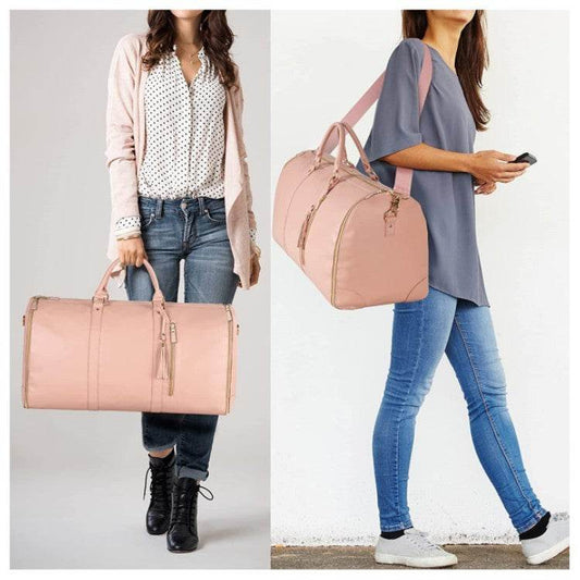 Large Capacity Travel Duffle Bag Women's Handbag Folding Suit Bag Waterproof Clothes Totes - Velora