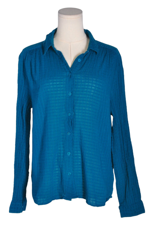NORTHERN REFLECTIONS Women Button Down Tops Regular fit in Blue - L Koop