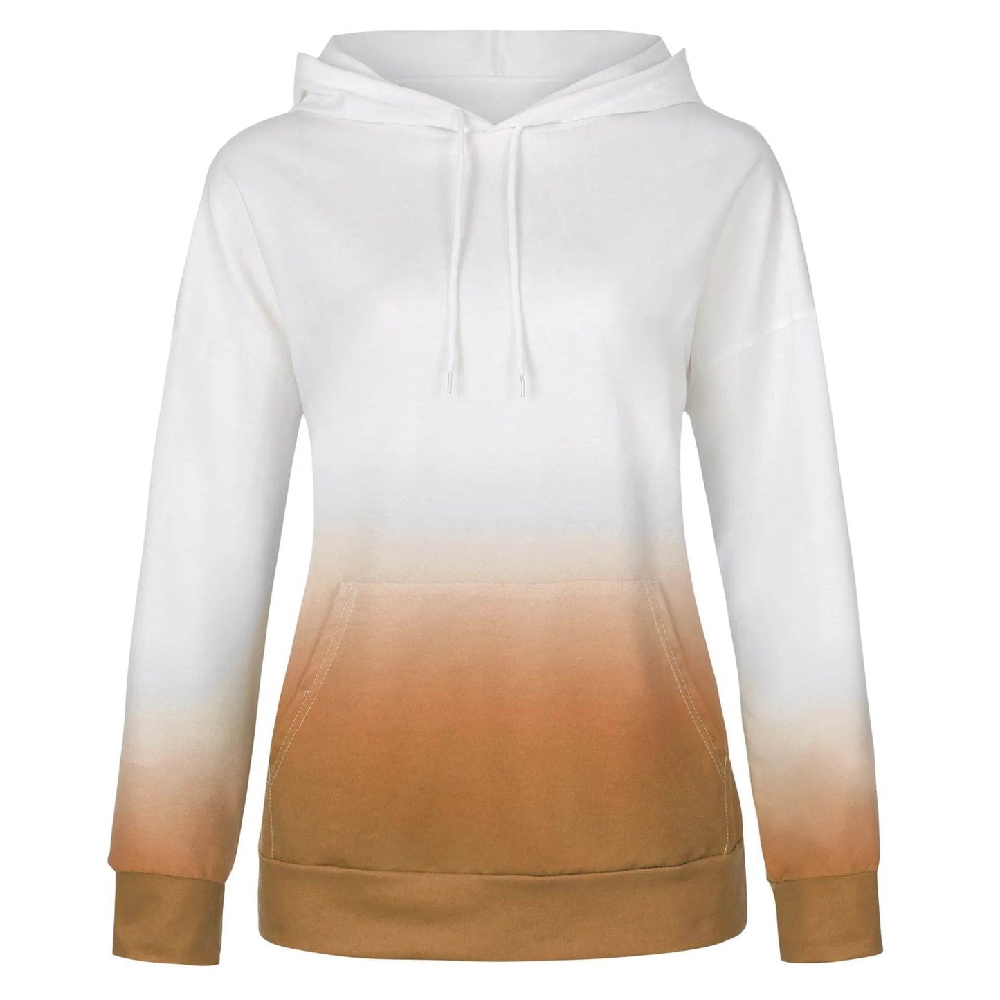 Women Tie-dye print hooded long sleeves - Velora