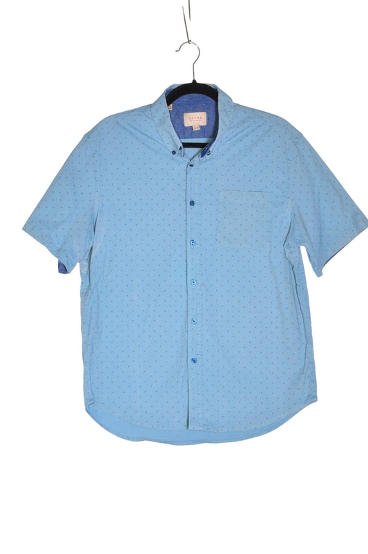 JACHS Men Button Down Tops Regular fit in Blue - M Koop