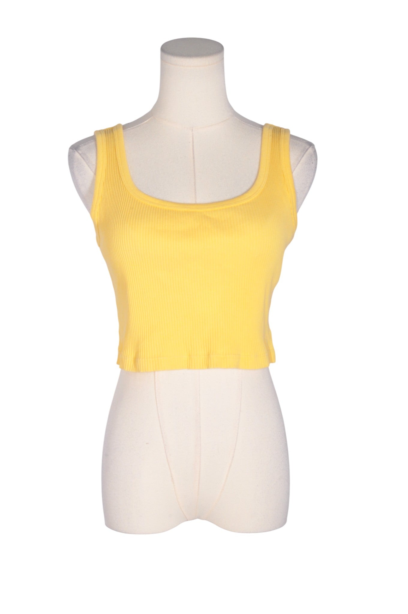 UNIQLO Women Crop Tops Regular fit in Yellow - M Koop