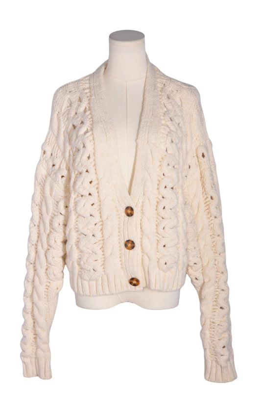 ZARA Women Cardigans Regular fit in Beige - M Koop
