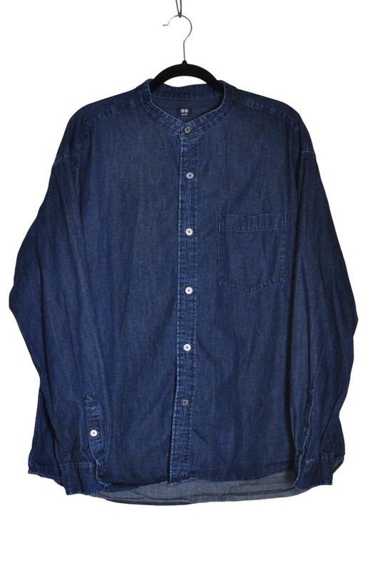UNIQLO Men Denim Tops Regular fit in Blue - XL Koop