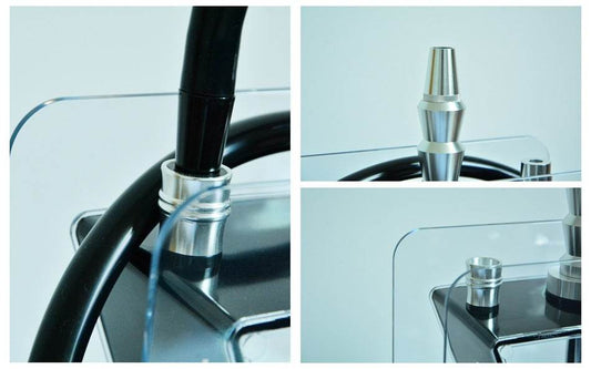 Acrylic triangle pot hookah set - Velora