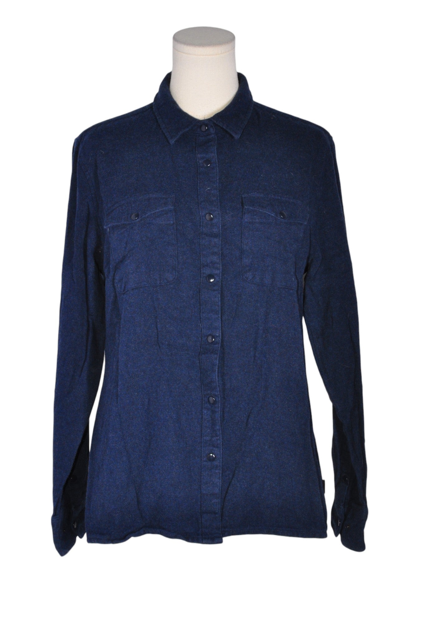 UNBRANDED Women Button Down Tops Regular fit in Blue - L Koop