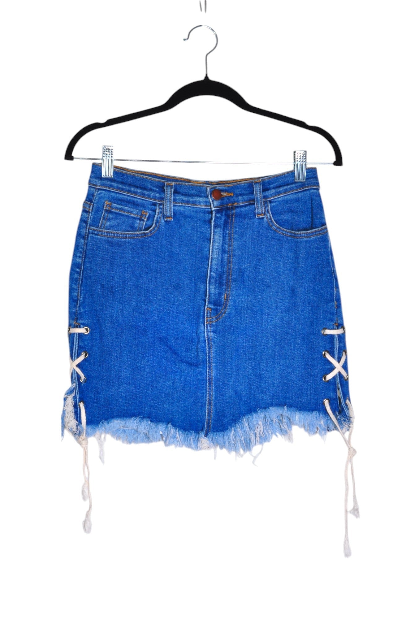 VIBRANT Women Denim Skirts Regular fit in Blue - L